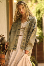 Load image into Gallery viewer, Mittoshop OVERSIZED Denim Jacket in Mud Denim