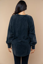 Load image into Gallery viewer, White Birch Solid Color Pearl Studded Top in Black