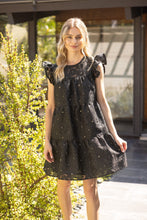 Load image into Gallery viewer, VOY Burnout Floral with Metallic Details in Black