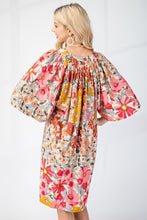 Load image into Gallery viewer, GiGio Multi Colored Floral Print Dress in Rose Pink