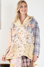 Load image into Gallery viewer, BlueVelvet Mixed Print Patchwork Jacket in Multi Combo