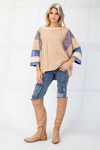 Load image into Gallery viewer, Easel Mix n Match Terry Knit Top in Mocha