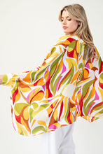 Load image into Gallery viewer, ee:some OVERSIZED Abstract Printed Top in Avocado