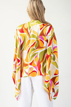 Load image into Gallery viewer, ee:some OVERSIZED Abstract Printed Top in Avocado