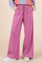 Load image into Gallery viewer, Mittoshop French Terry Mineral Washed Pants in Carnation