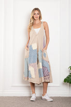 Load image into Gallery viewer, BlueVelvet Patched Cropped Wide Leg Jumpsuit in Light Taupe ON ORDER