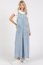 Load image into Gallery viewer, Mittoshop Chambray Tencel Jumpsuit in Light Denim