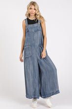 Load image into Gallery viewer, Mittoshop Chambray Tencel Jumpsuit in Indigo