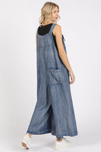 Load image into Gallery viewer, Mittoshop Chambray Tencel Jumpsuit in Indigo