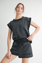 Load image into Gallery viewer, Jodifl Mineral Washed Lounge Set in Black