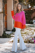 Load image into Gallery viewer, Lavender J OVERSIZED Color Block Top in Multicolor
