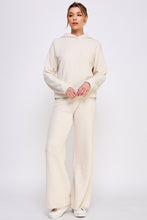 Load image into Gallery viewer, Allie Rose Plush Cloud Wide Leg Pants in Vanilla