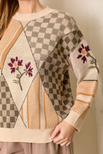 Load image into Gallery viewer, Polagram Multi Print Knit Sweater in Multi