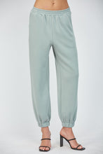 Load image into Gallery viewer, FATE Solid Color Scuba Joggers in Muted Blue