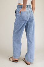 Load image into Gallery viewer, ee:some Snow Washed Straight Leg Pants in Denim