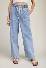 Load image into Gallery viewer, ee:some Snow Washed Straight Leg Pants in Denim