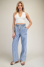 Load image into Gallery viewer, ee:some Snow Washed Straight Leg Pants in Denim