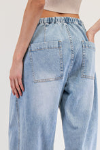 Load image into Gallery viewer, ee:some Snow Washed Joggers in Denim