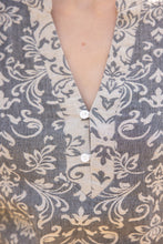 Load image into Gallery viewer, VOY Jacquard Color Block Top in Grey