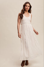 Load image into Gallery viewer, Listicle Baby Doll Textured Maxi Dress in Off White