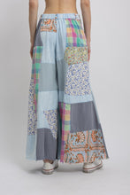 Load image into Gallery viewer, BlueVelvet Multi Contrast Patchwork Pants in Sky Blue-Mint