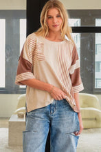 Load image into Gallery viewer, TRENDiLiTY Mix n Match Top with Flower Patch in Latte Mix