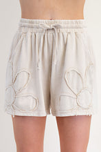 Load image into Gallery viewer, Easel Flower Patch Terry Knit Shorts in Khaki