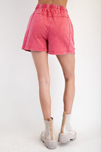 Load image into Gallery viewer, Easel Flower Patch Terry Knit Shorts in Boho Red