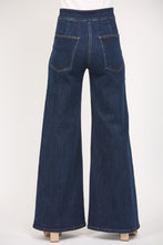 Load image into Gallery viewer, FATE High Waisted Wide Leg Jeans in Dark Denim