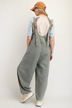 Load image into Gallery viewer, Easel Jumpsuit with Barrell Legs in Faded Olive