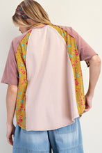 Load image into Gallery viewer, Easel Mix n Match Heart Patched Top in Mauve