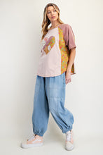 Load image into Gallery viewer, Easel Mix n Match Heart Patched Top in Mauve