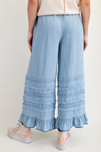 Load image into Gallery viewer, Easel Self Fray Chambray Pants in Light Denim