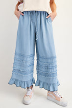 Load image into Gallery viewer, Easel Self Fray Chambray Pants in Light Denim