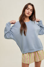 Load image into Gallery viewer, Wishlist OVERSIZED Knit Top with Side Snaps in Cloud