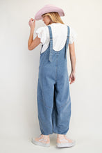 Load image into Gallery viewer, Easel Jumpsuit with Barrell Legs in Washed Denim