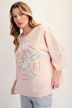 Load image into Gallery viewer, Easel Mixed Print SUN Patched Top in Chai
