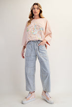 Load image into Gallery viewer, Easel Mixed Print SUN Patched Top in Chai