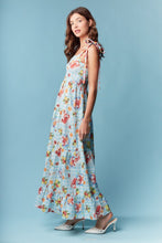 Load image into Gallery viewer, RARERAW Sea Breeze Picnic Print Maxi Dress in Sky Blue