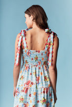 Load image into Gallery viewer, RARERAW Sea Breeze Picnic Print Maxi Dress in Sky Blue