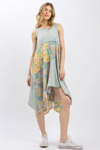 Load image into Gallery viewer, BlueVelvet Racer Back Handkerchief Mini Dress in Pastel Blue