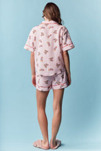 Load image into Gallery viewer, RARERAW Patriotic Teddy Bear Gingham Pajama Set in Pink