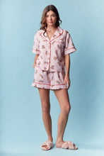 Load image into Gallery viewer, RARERAW Patriotic Teddy Bear Gingham Pajama Set in Pink