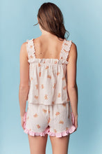 Load image into Gallery viewer, RARERAW Teddy Bear Print Pajama Set in Taupe