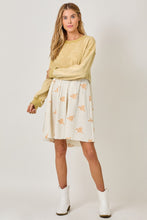 Load image into Gallery viewer, Mystree Twofer Sweatshirt Dress in Washed Custard