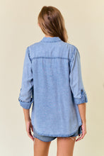 Load image into Gallery viewer, Doe & Rae Lightweight Chambray Top in Light Denim