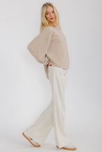 Load image into Gallery viewer, Star Drop OVERSIZED Solid Color Textured Top in Taupe