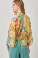 Load image into Gallery viewer, Mystree Print Mix Kimono in Yellow