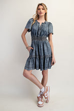 Load image into Gallery viewer, ee:some Mineral Washed Mini Dress in Denim