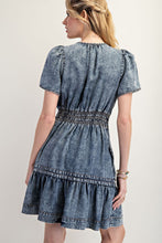 Load image into Gallery viewer, ee:some Mineral Washed Mini Dress in Denim